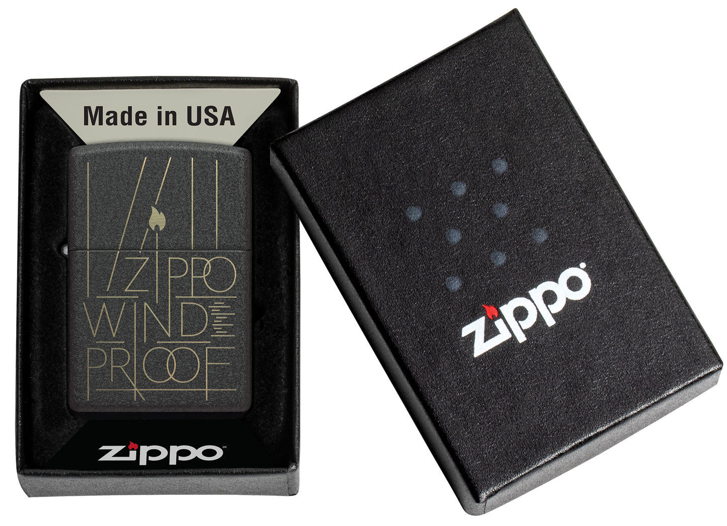 Zippo Windproof Model Windproof Pocket Fuel Refillable Lighter, BIS Certified