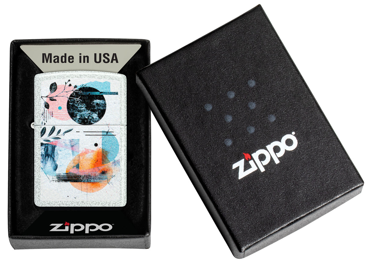 Zippo Abstract Design Windproof Pocket Fuel Refillable Lighter, BIS Certified