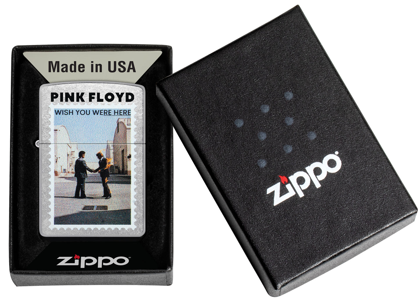 Zippo Pink Floyd Model Windproof Pocket Fuel Refillable Lighter, BIS Certified