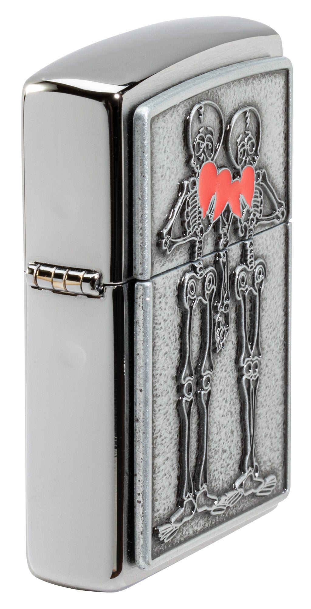 Zippo Couples Emblem Windproof Pocket Fuel Refillable Lighter, BIS Certified