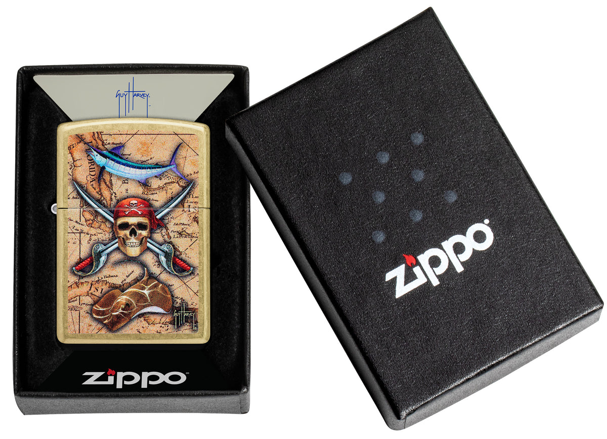 Zippo Guy Harvey Windproof Pocket Fuel Refillable Lighter, BIS Certified