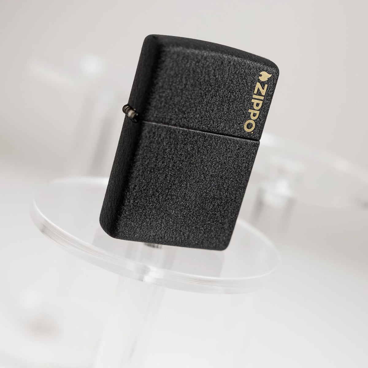 Zippo Classic Black Crackle® Zippo Logo Pocket Lighter