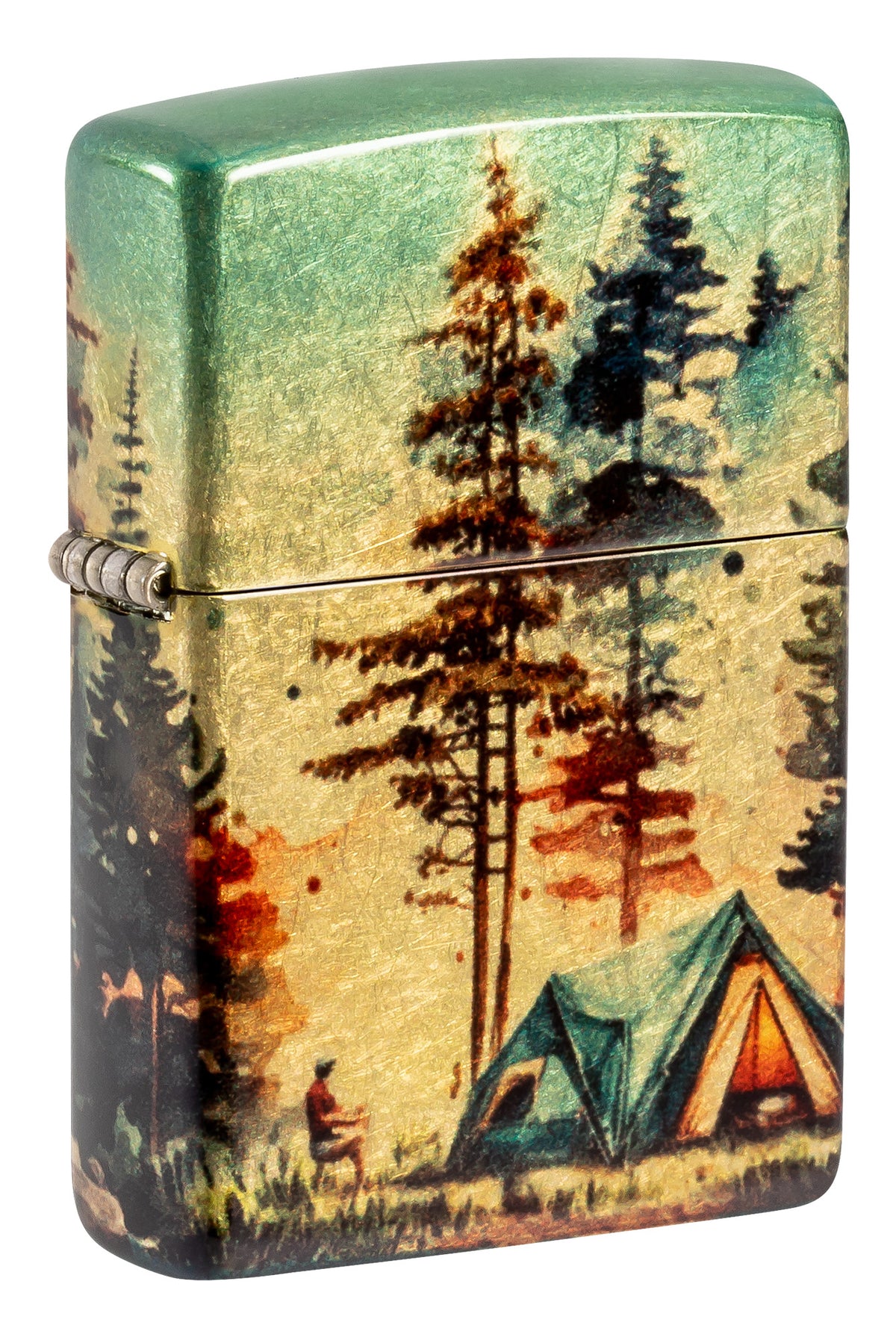 Zippo Off the Grid Design 540 Tumbled Brass Pocket Lighter
