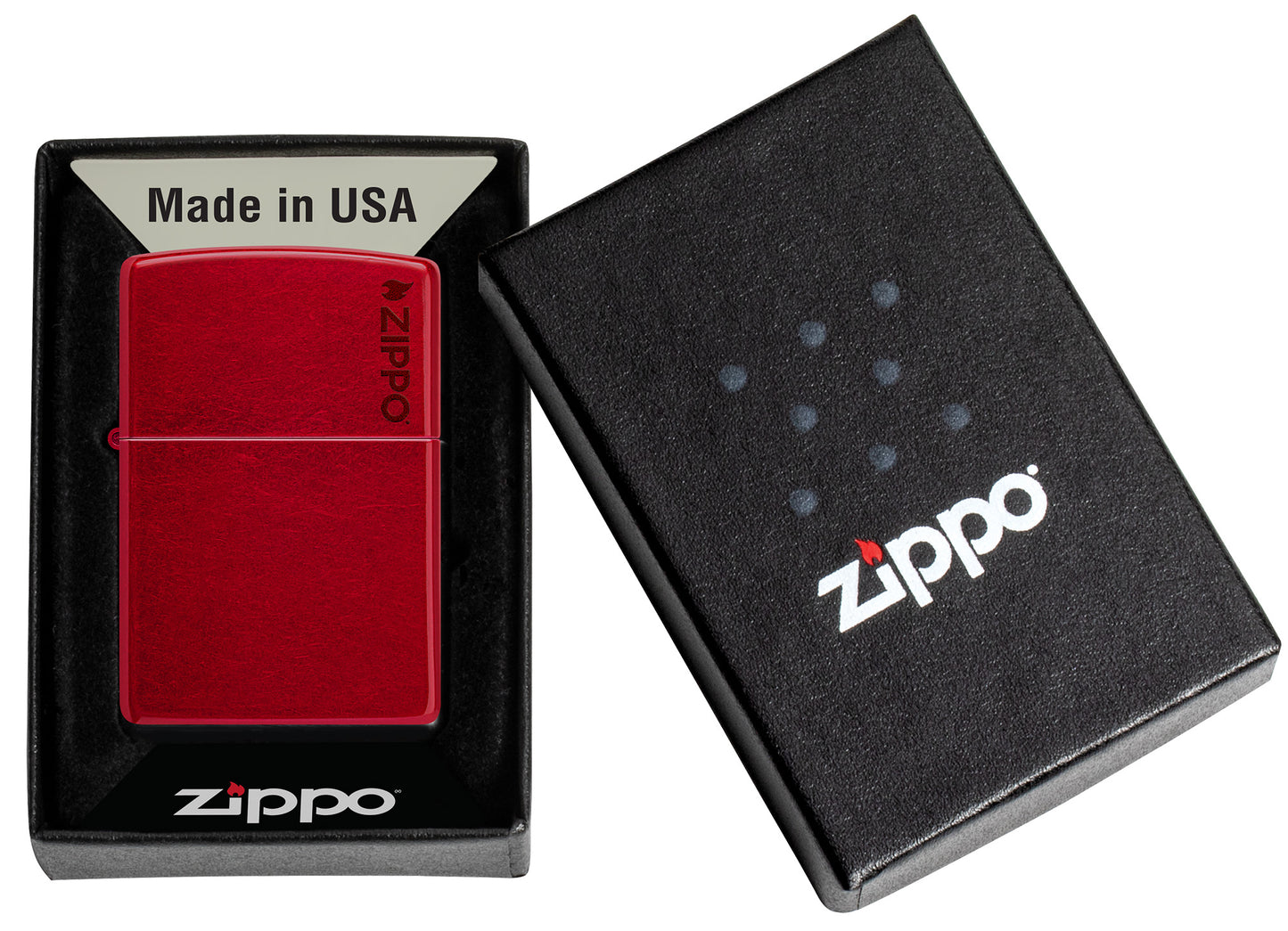 Zippo Classic Candy Apple Zippo Logo Pocket Lighter