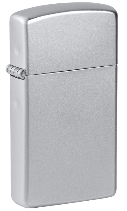 Zippo Satin Chrome Slim Ltr Windproof Pocket Fuel Refillable Lighter, BIS Certified