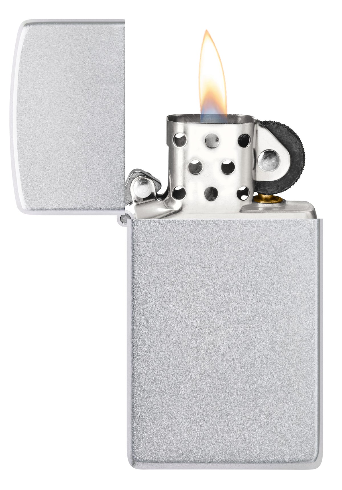 Zippo Satin Chrome Slim Ltr Windproof Pocket Fuel Refillable Lighter, BIS Certified