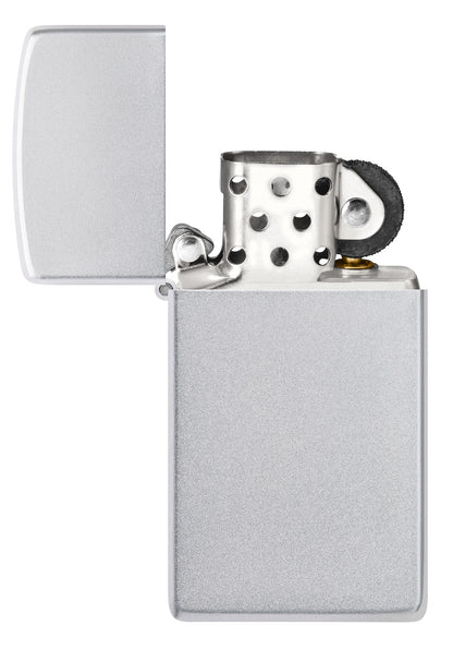 Zippo Satin Chrome Slim Ltr Windproof Pocket Fuel Refillable Lighter, BIS Certified