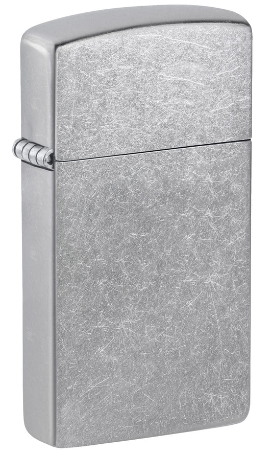 Zippo Street Chrm Slim Ltr Windproof Pocket Fuel Refillable Lighter, BIS Certified