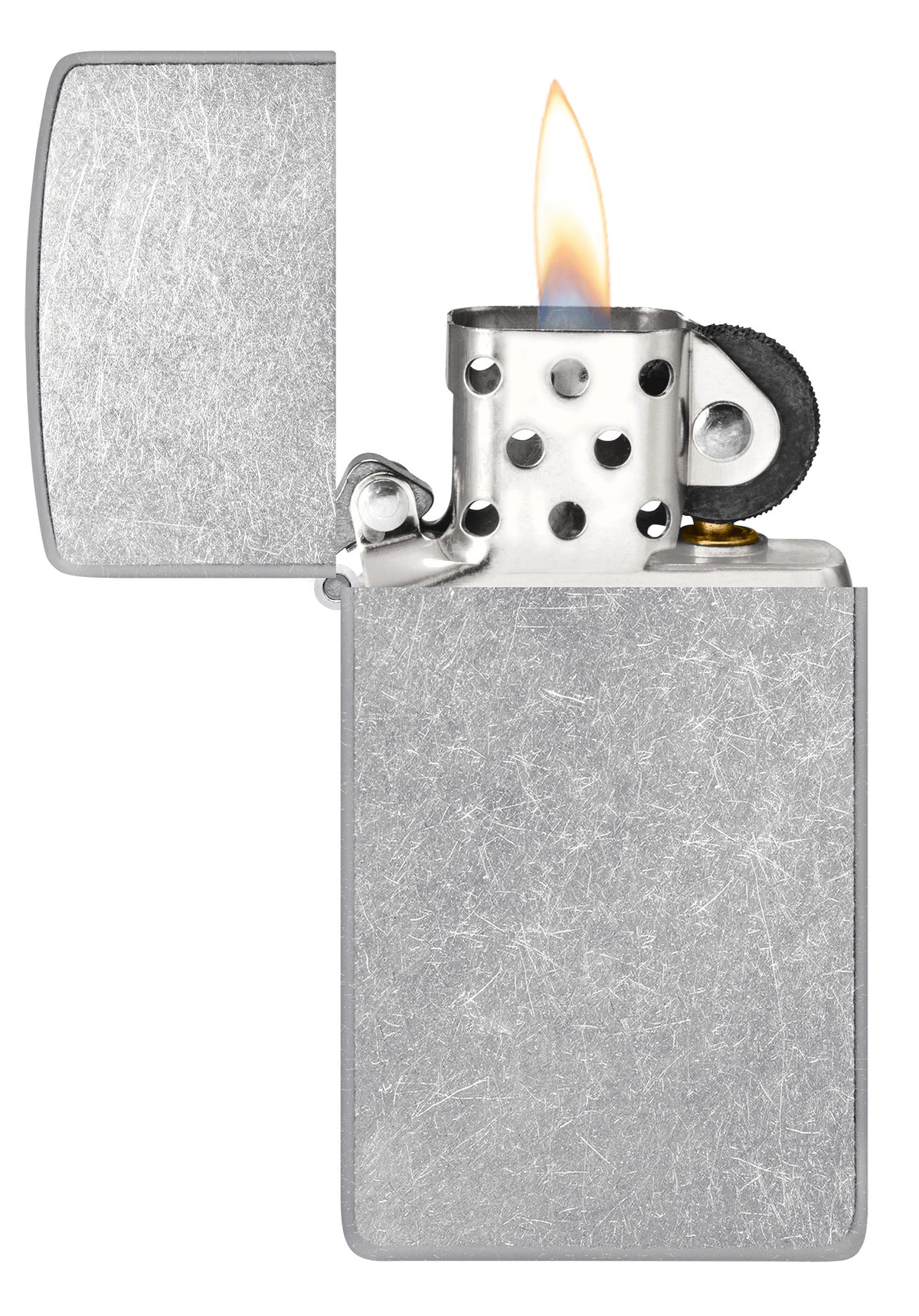 Zippo Street Chrm Slim Ltr Windproof Pocket Fuel Refillable Lighter, BIS Certified