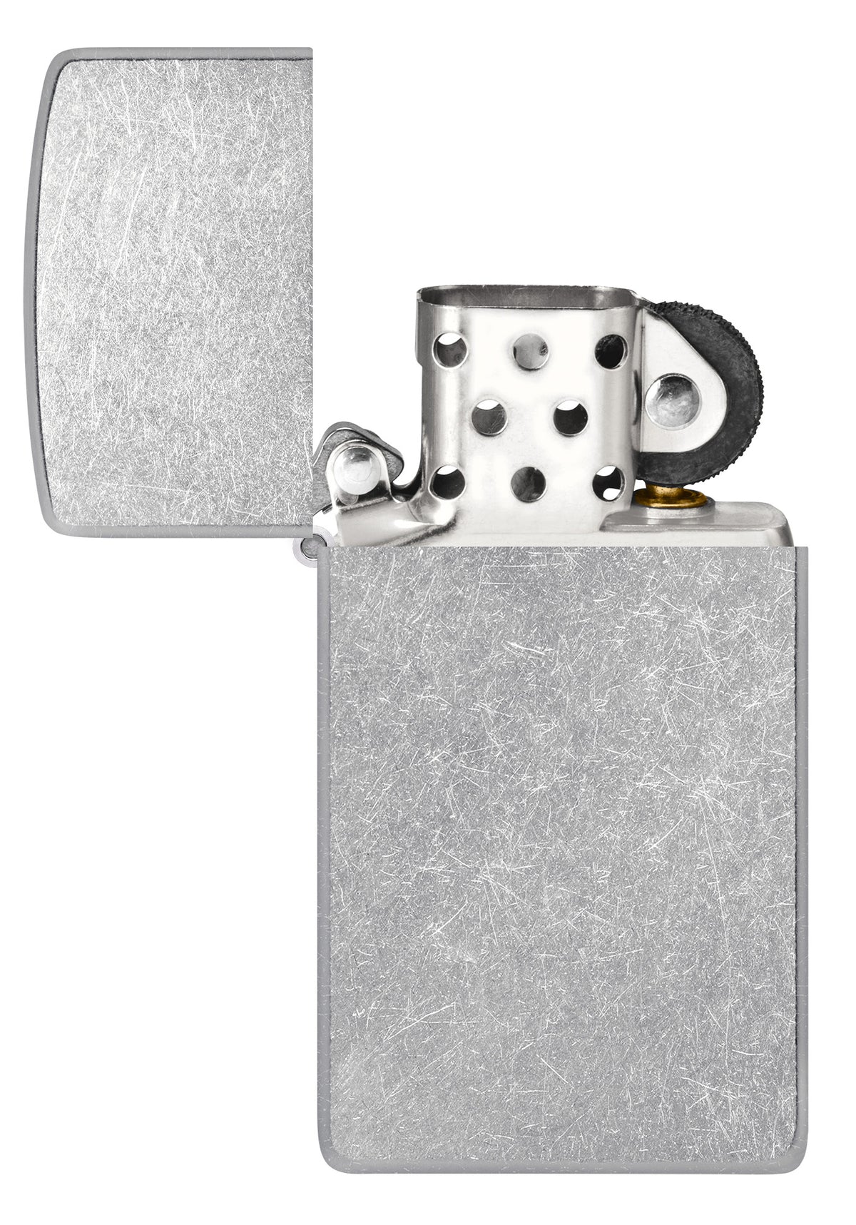 Zippo Street Chrm Slim Ltr Windproof Pocket Fuel Refillable Lighter, BIS Certified
