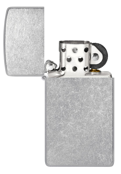 Zippo Street Chrm Slim Ltr Windproof Pocket Fuel Refillable Lighter, BIS Certified