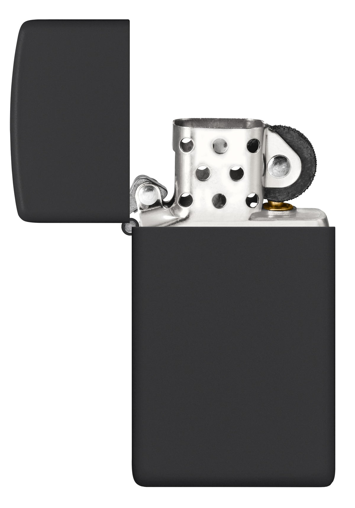 Zippo Slim Black Matte Windproof Pocket Fuel Refillable Lighter, BIS Certified