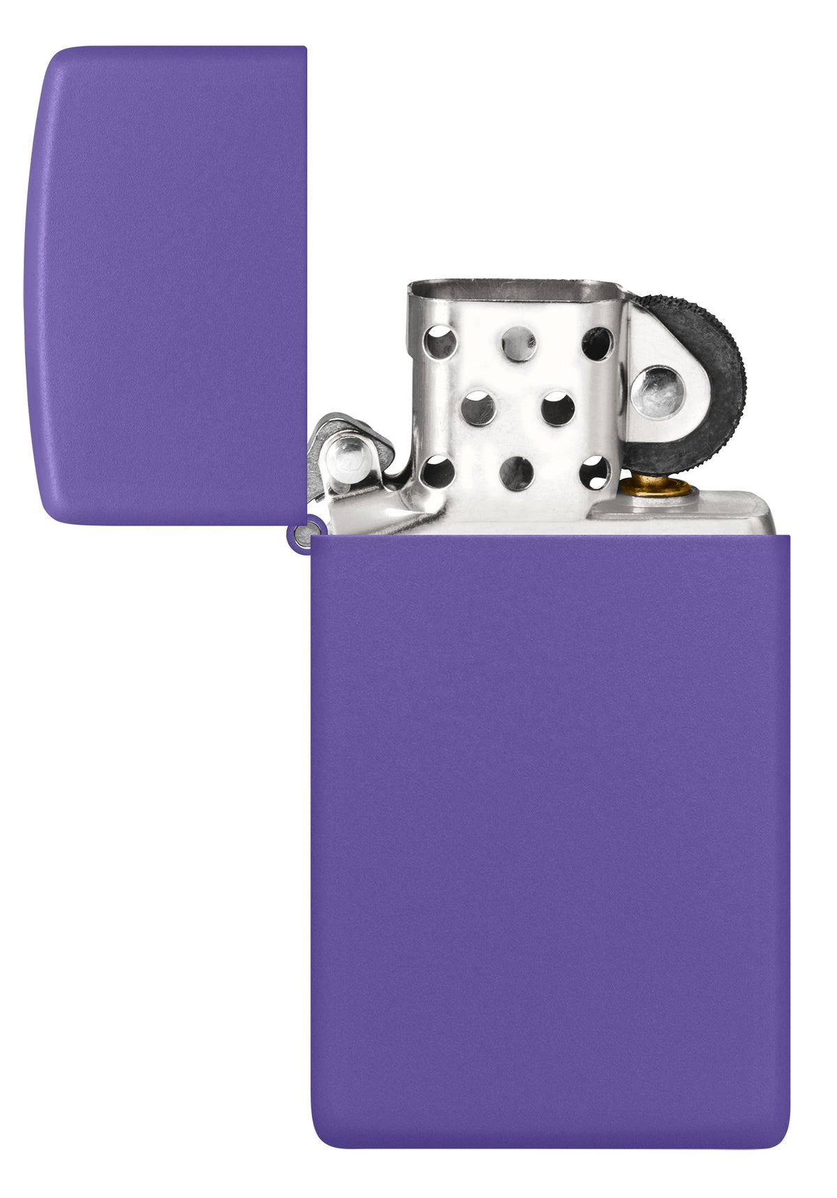 Zippo Slim Purple Matte Windproof Pocket Fuel Refillable Lighter, BIS Certified