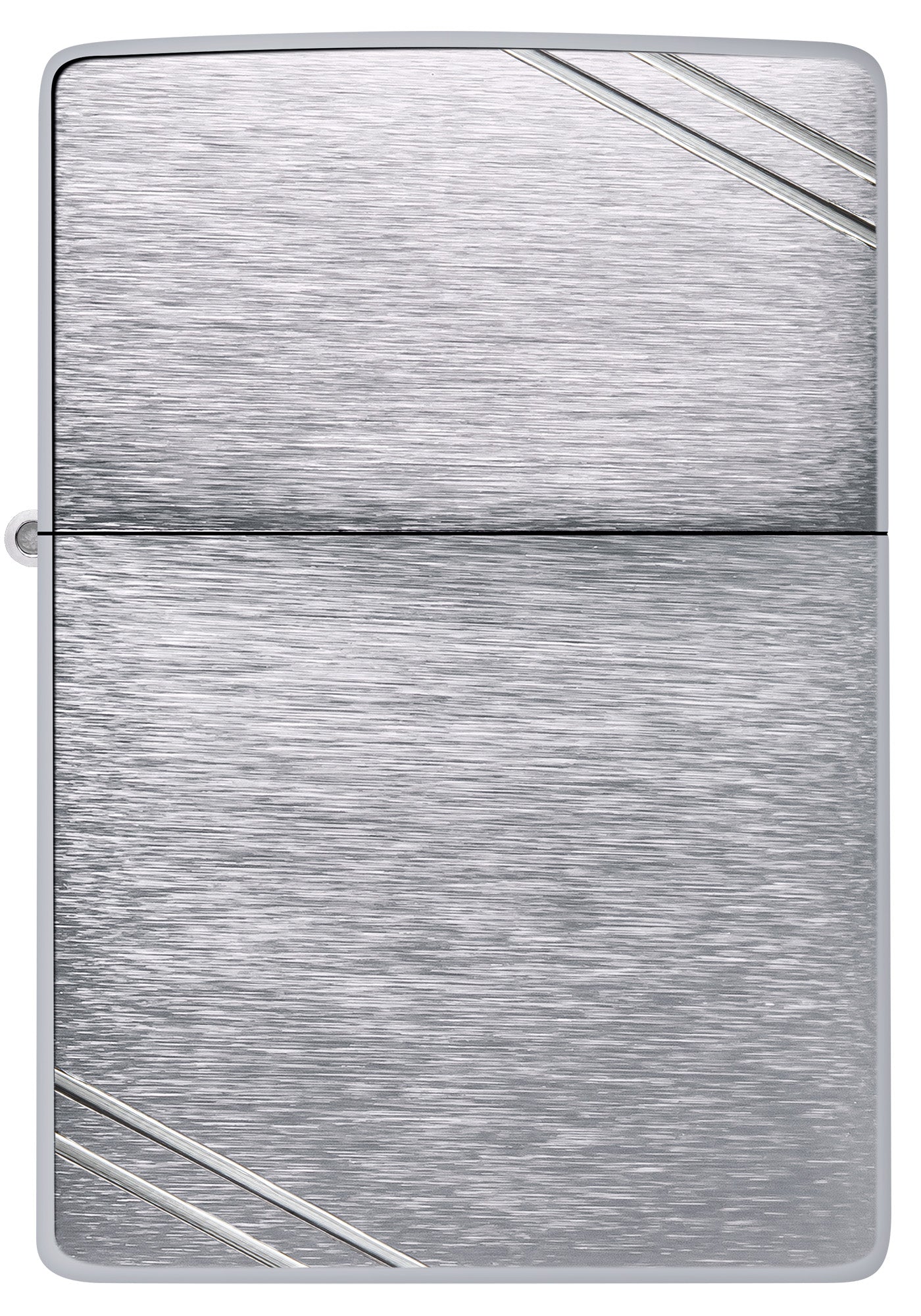 Zippo Vintage Br Fin Chrome Model Windproof Pocket Fuel Refillable Lighter, BIS Certified