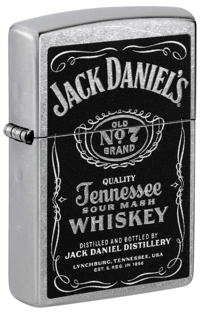 Zippo Jack Daniel's Label Model Windproof Pocket Fuel Refillable Lighter, BIS Certified