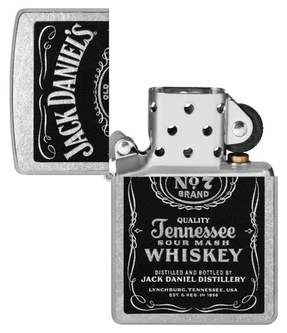 Zippo Jack Daniel's Label Model Windproof Pocket Fuel Refillable Lighter, BIS Certified
