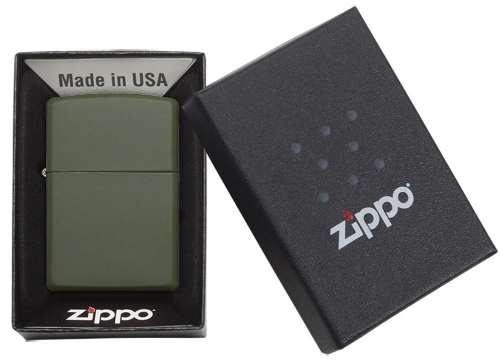 Classic Green Matte Pocket Lighter