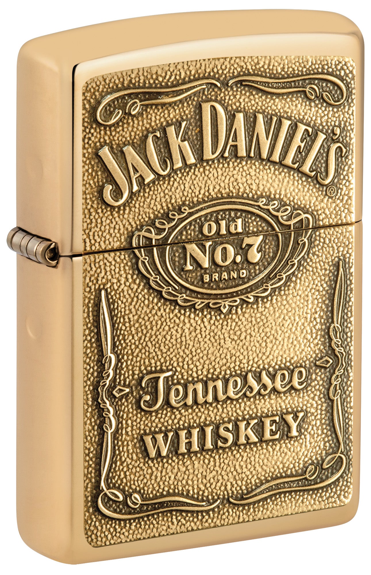 Zippo Jack Daniels Brass Windproof Pocket Fuel Refillable Lighter, BIS Certified