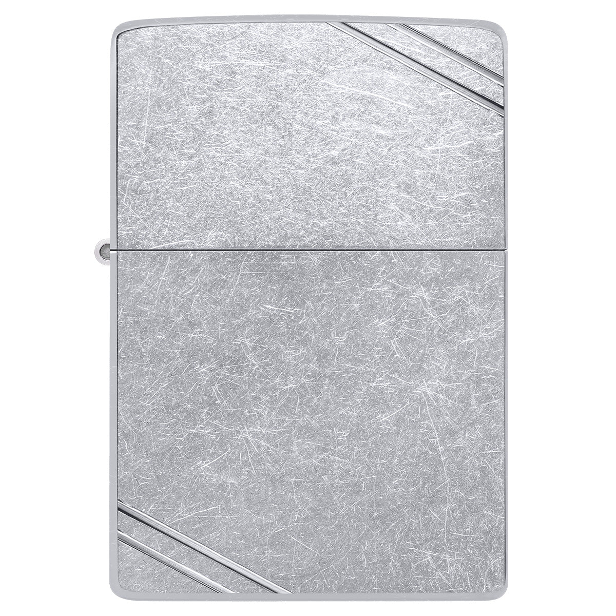 Zippo Vintage Street Chrome Windproof Pocket Fuel Refillable Lighter, BIS Certified