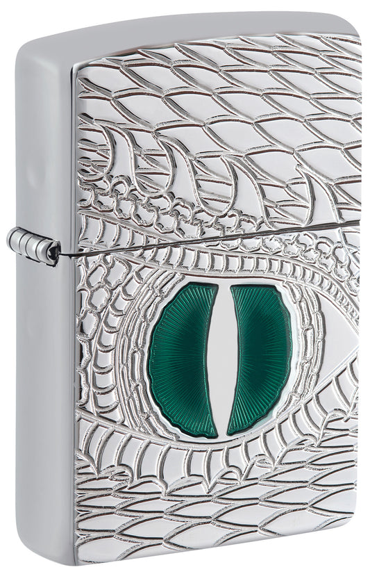 Zippo Dragon Eye Windproof Pocket Fuel Refillable Lighter, BIS Certified
