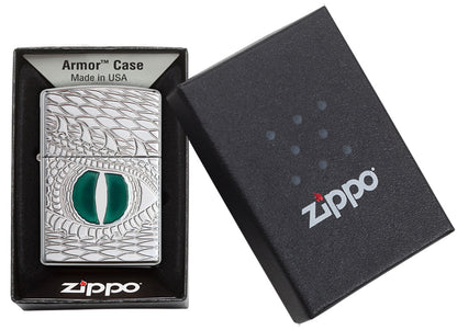 Zippo Dragon Eye Windproof Pocket Fuel Refillable Lighter, BIS Certified