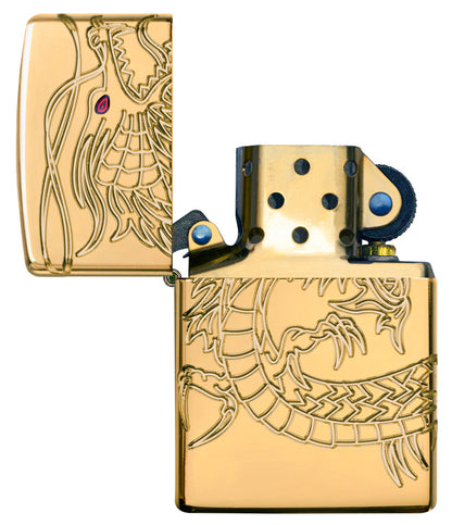 Zippo Chinese Dragon Windproof Pocket Fuel Refillable Lighter – BIS Certified