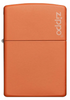 Classic Orange Matte Zippo Logo Customizable
