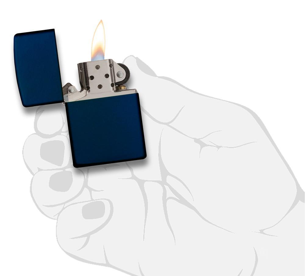 Classic Navy Matte Pocket Lighter