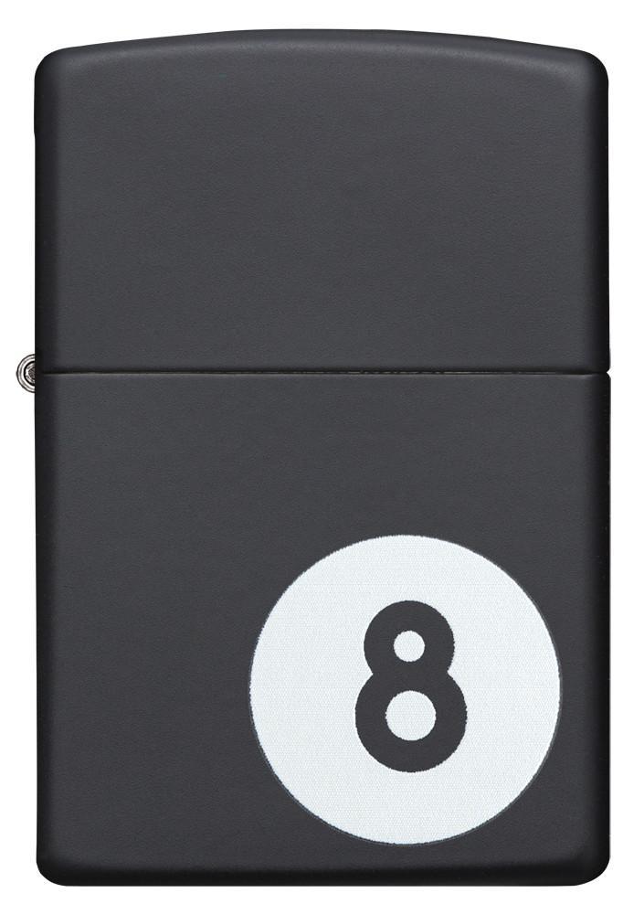 Eight Ball Pocket Lighter, Black Matte