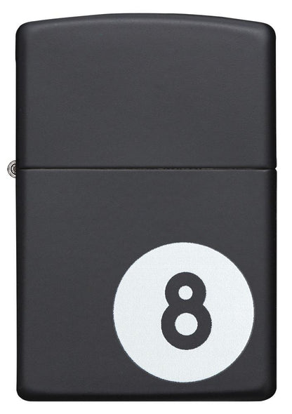 Eight Ball Pocket Lighter, Black Matte