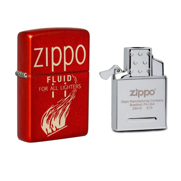 Zippo Retro Design and FREE Single Torch Butane Insert