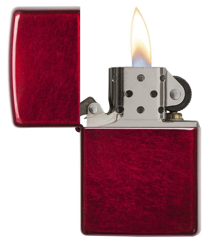 21063  Candy Apple Red Pocket Lighter