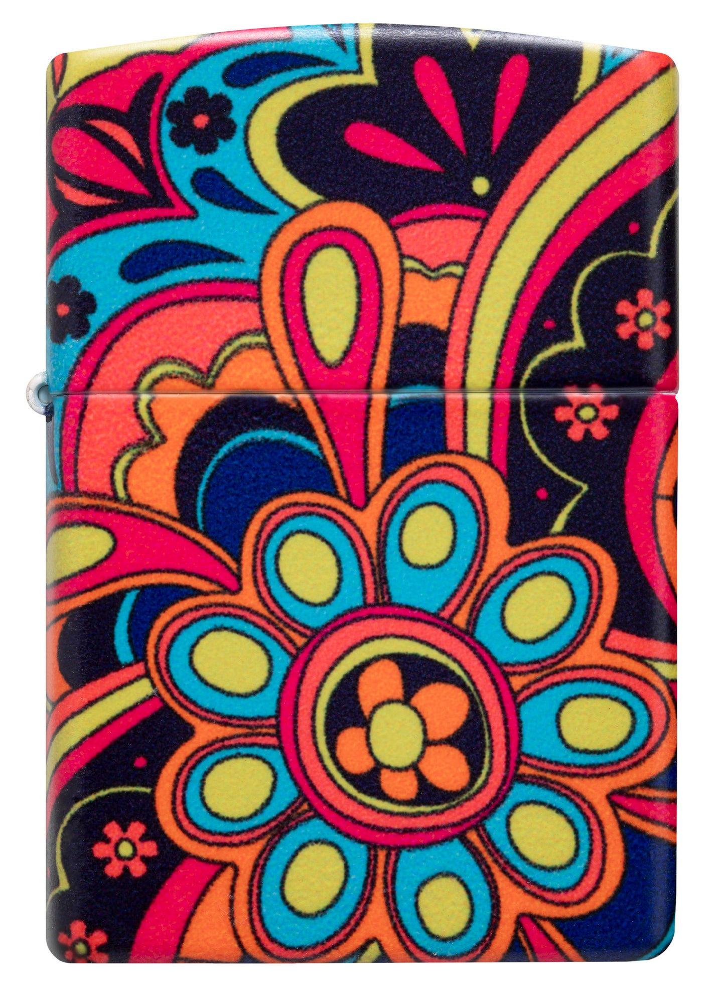 Zippo Flower Power Design Model Windproof Pocket Fuel Refillable Lighter, BIS Certified