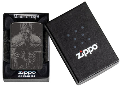 Zippo Skull Design Windproof Pocket Fuel Refillable Lighter, BIS Certified