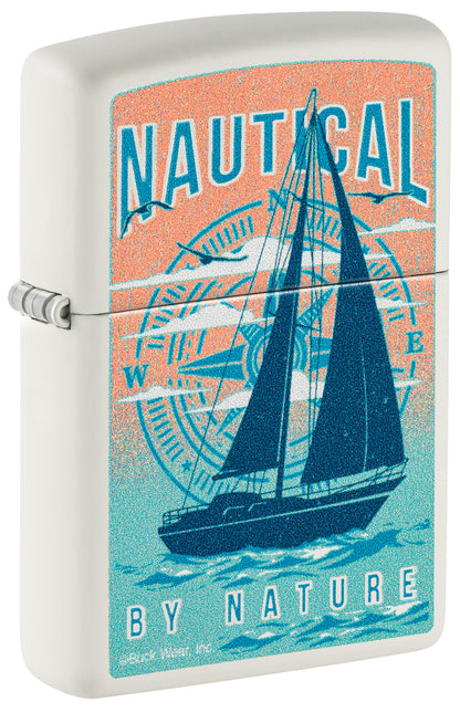 Zippo Buck Nautical Model Windproof Pocket Fuel Refillable Lighter, BIS Certified