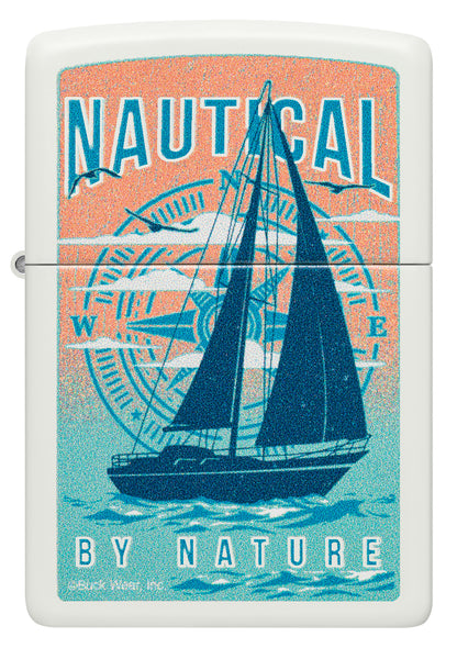 Zippo Buck Nautical Model Windproof Pocket Fuel Refillable Lighter, BIS Certified