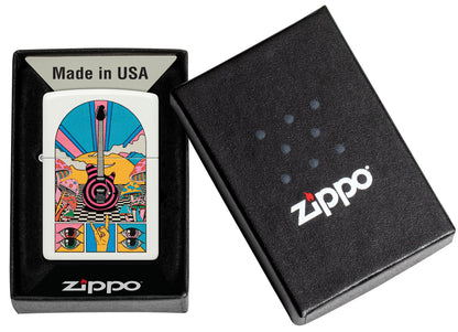 Zippo Retro Vintage Design Model Windproof Pocket Fuel Refillable Lighter, BIS Certified