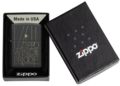 Zippo Windproof Model Windproof Pocket Fuel Refillable Lighter, BIS Certified
