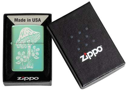 Zippo Mushroom Design Model Windproof Pocket Fuel Refillable Lighter, BIS Certified