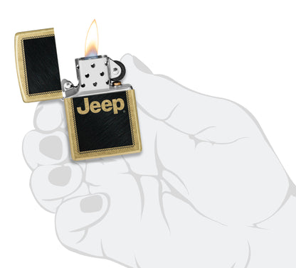 Zippo Jeep Model Windproof Pocket Fuel Refillable Lighter, BIS Certified