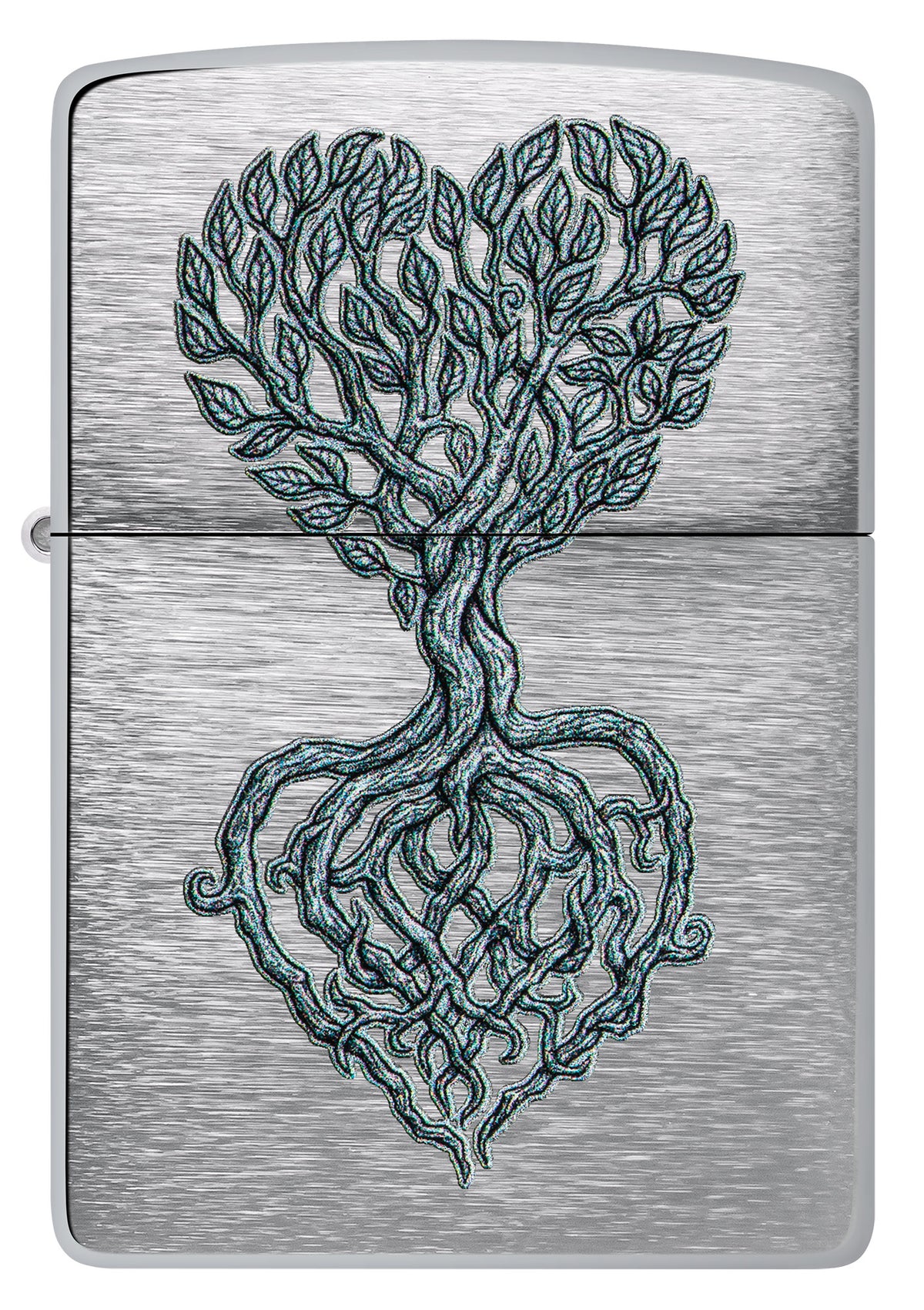 Zippo Tree of Love Design Windproof Pocket Fuel Refillable Lighter, BIS Certified