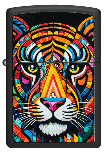 Zippo Colorful Tiger Design Model Windproof Pocket Fuel Refillable Lighter, BIS Certified