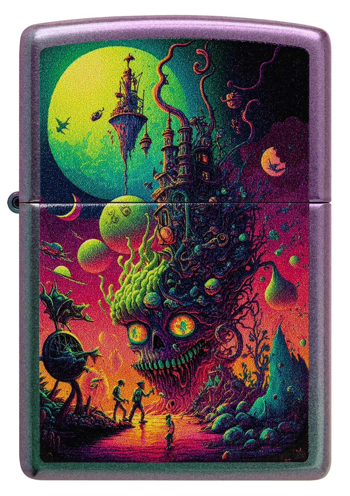 Zippo Psychedelic Design Windproof Pocket Fuel Refillable Lighter, BIS Certified