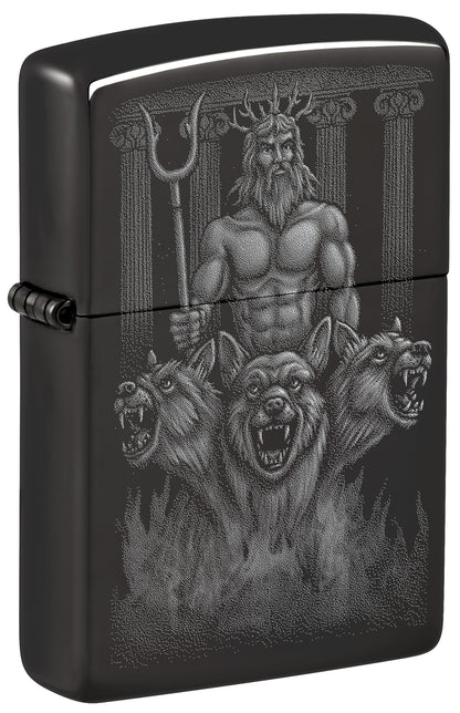 Zippo Guardian Design Model Windproof Pocket Fuel Refillable Lighter, BIS Certified