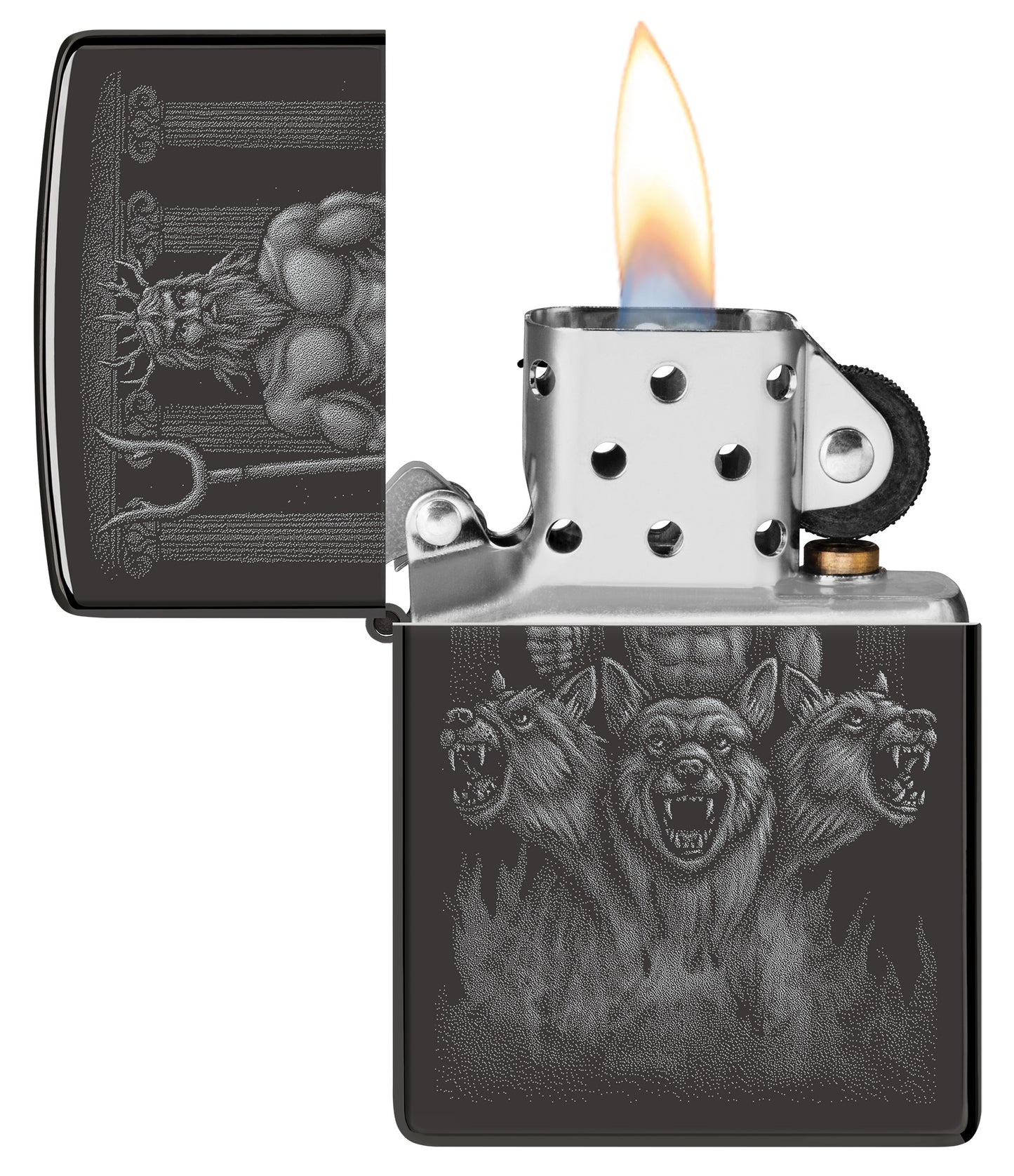 Zippo Guardian Design Model Windproof Pocket Fuel Refillable Lighter, BIS Certified