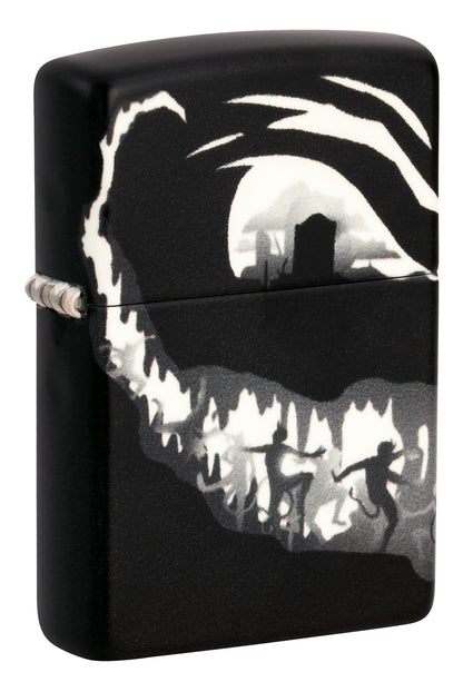 Zippo Grinning Pumpkin Design Model Windproof Pocket Fuel Refillable Lighter, BIS Certified