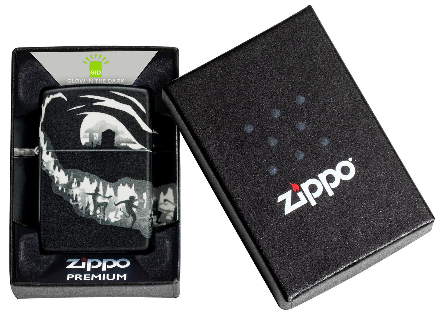 Zippo Grinning Pumpkin Design Model Windproof Pocket Fuel Refillable Lighter, BIS Certified