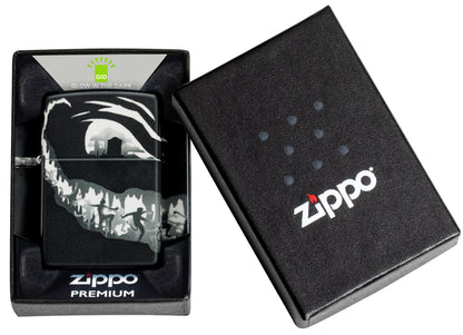 Zippo Grinning Pumpkin Design Model Windproof Pocket Fuel Refillable Lighter, BIS Certified