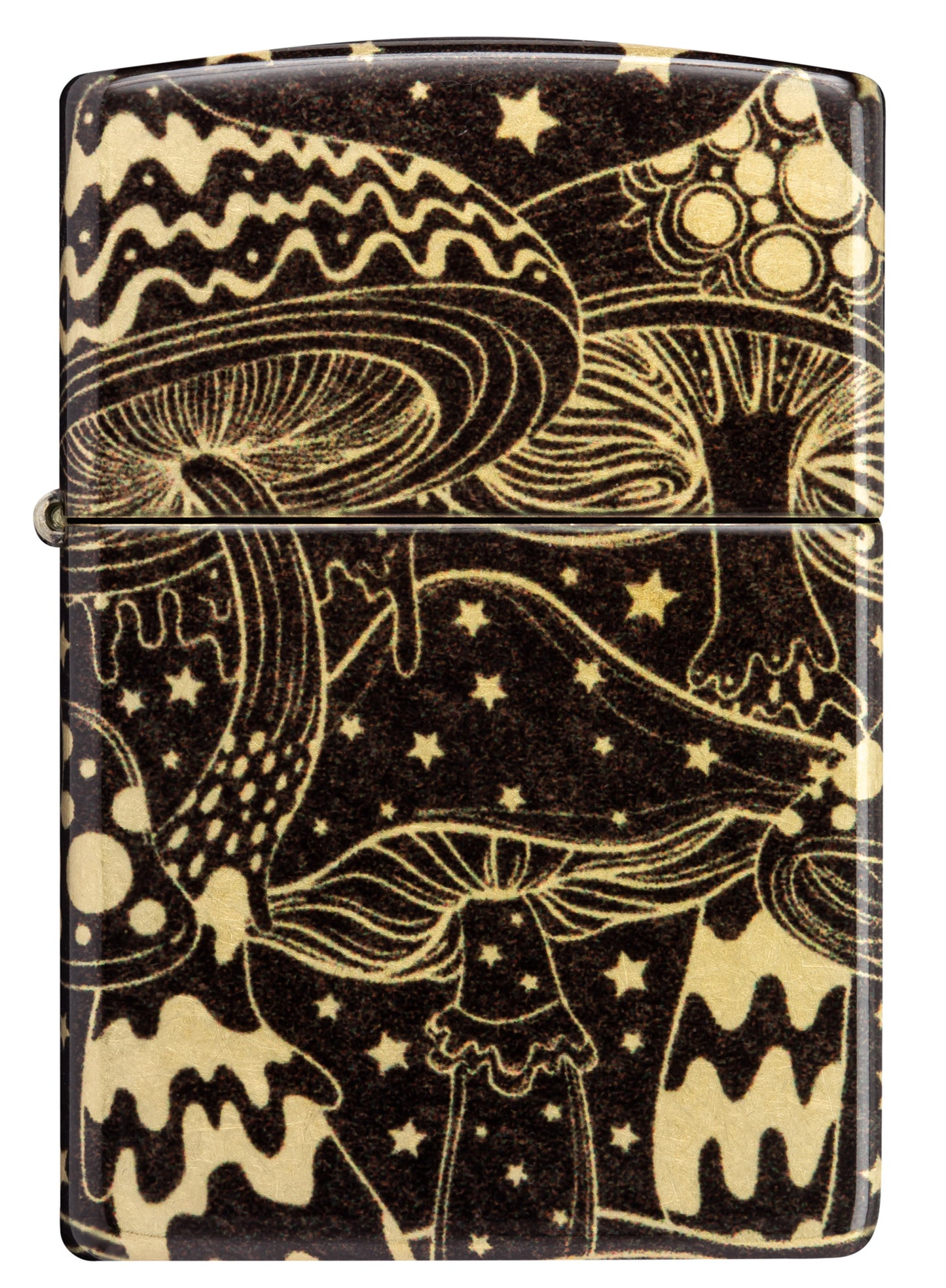 Zippo Mushrooms Design Model Windproof Pocket Fuel Refillable Lighter, BIS Certified