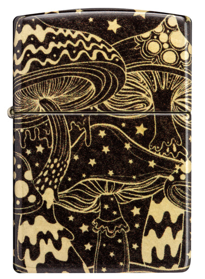Zippo Mushrooms Design Model Windproof Pocket Fuel Refillable Lighter, BIS Certified